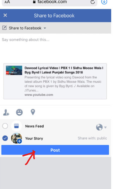 How to Add link to Facebook Story on Mobile